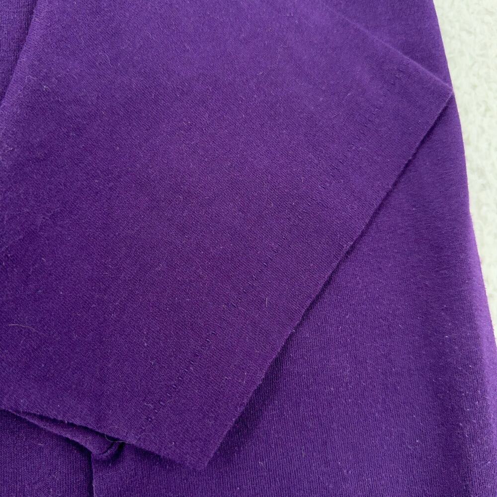 Vintage Run With Jesus Purple T-Shirt L Made in USA Christian Graphic Tee - Picture 6 of 8